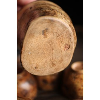 竹根 煎茶道具一式 急須 湯冷 茶入 煎茶椀　U215 