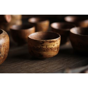 竹根 煎茶道具一式 急須 湯冷 茶入 煎茶椀　U215 