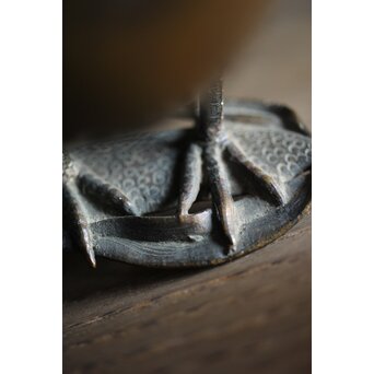 古銅鍍金 金銅鶉香炉　M212 