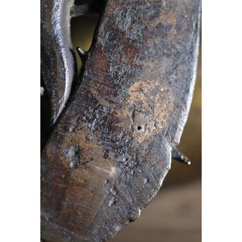 古銅鍍金 金銅鶉香炉　M212 