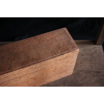 稀少材 総玉杢欅 小箱　X237 