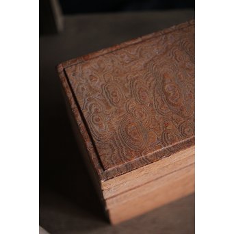 稀少材 総玉杢欅 小箱　X237 