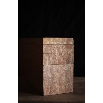 稀少材 総玉杢欅 小箱　X237 