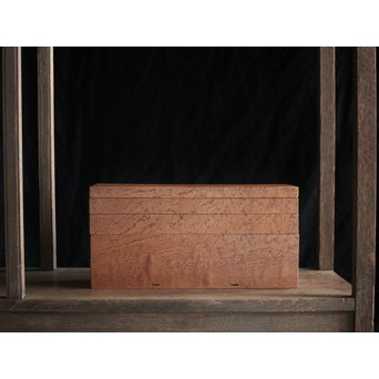 稀少材 総玉杢欅 小箱　X237