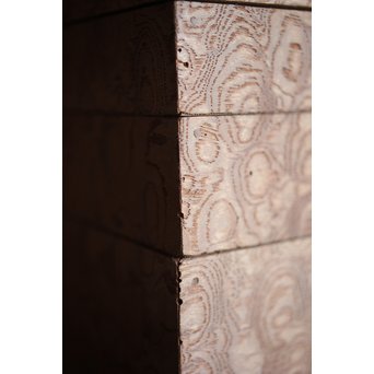 稀少材 総玉杢欅 小箱　X237 