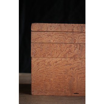 稀少材 総玉杢欅 小箱　X237 