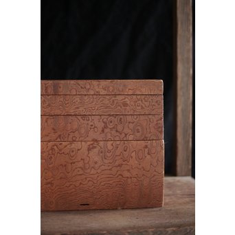 稀少材 総玉杢欅 小箱　X237 