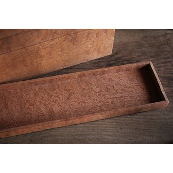 稀少材 総玉杢欅 小箱　X237 