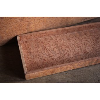 稀少材 総玉杢欅 小箱　X237 