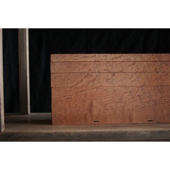 稀少材 総玉杢欅 小箱　X237 