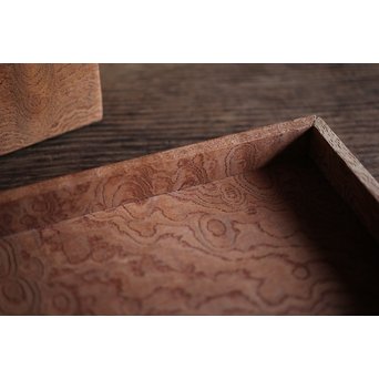 稀少材 総玉杢欅 小箱　X237 