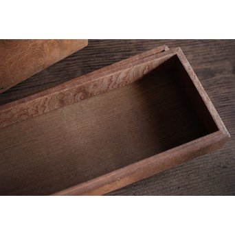 稀少材 総玉杢欅 小箱　X237 