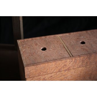 稀少材 総玉杢欅 小箱　X237 