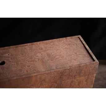 稀少材 総玉杢欅 小箱　X237 