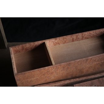 稀少材 総玉杢欅 小箱　X237 