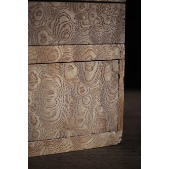 稀少材 総玉杢欅 小箱　X237 