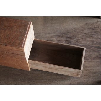 稀少材 総玉杢欅 小箱　X237 