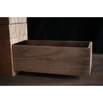 稀少材 総玉杢欅 小箱　X237 