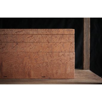 稀少材 総玉杢欅 小箱　X237 