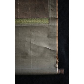 新田猫絵 紙本水墨 掛軸　Z215 