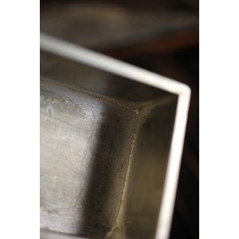 十世 中川浄益/淳三郎 喜見城毛彫 銀升/ぐい呑み 十二代 黒田正玄箱書　M213 