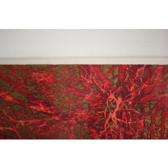 星襄一【赤い枝】木版画額装　Z216 