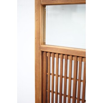 障子枠付 白木格子戸 2枚1組　L1024YD 
