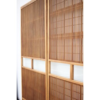 障子枠付 白木格子戸 2枚1組　L1024YD 