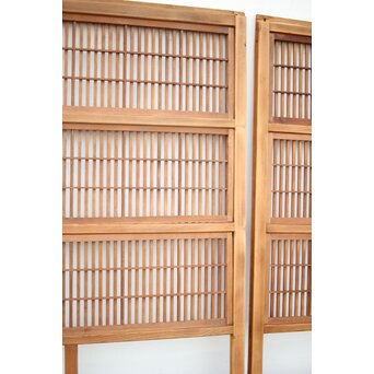 障子枠付 白木格子戸 2枚1組　L1024YD 