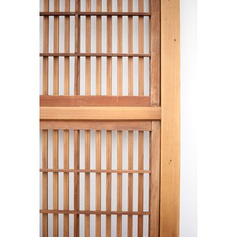 障子枠付 白木格子戸 2枚1組　L1024YD 