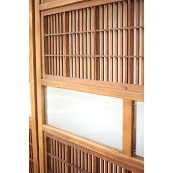 障子枠付 白木格子戸 2枚1組　L1024YD 