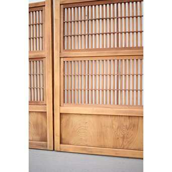 障子枠付 白木格子戸 2枚1組　L1024YD 