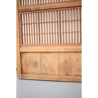 障子枠付 白木格子戸 2枚1組　L1024YD 