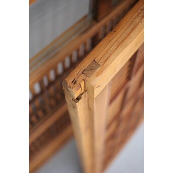 障子枠付 白木格子戸 2枚1組　L1024YD 