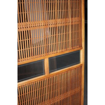 障子枠付 白木格子戸 2枚1組　L1024YD 