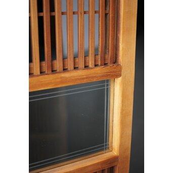 障子枠付 白木格子戸 2枚1組　L1024YD 