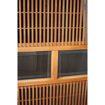 障子枠付 白木格子戸 2枚1組　L1024YD 