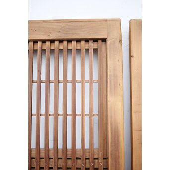 障子枠付 白木格子戸 2枚1組　L1024YD 