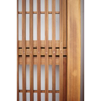 障子枠付 白木格子戸 2枚1組　L1024YD 