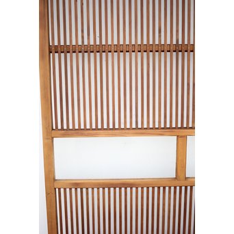 にかわガラス 白木格子戸 2枚1組　L1025 