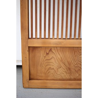 にかわガラス 白木格子戸 2枚1組　L1025 