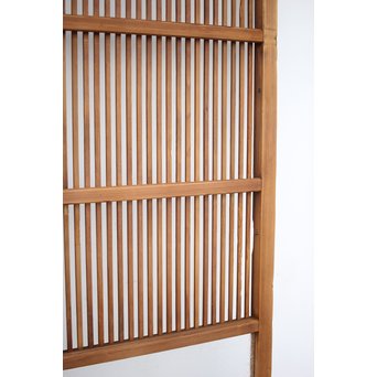 にかわガラス 白木格子戸 2枚1組　L1025 