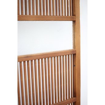 にかわガラス 白木格子戸 2枚1組　L1025 