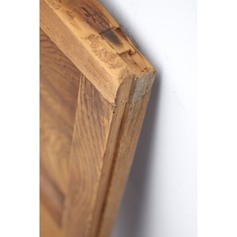 にかわガラス 白木格子戸 2枚1組　L1025 