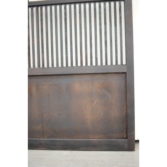 背面ガラス 黒格子戸 4枚1組　L1026 