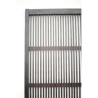 背面ガラス 黒格子戸 4枚1組　L1026 