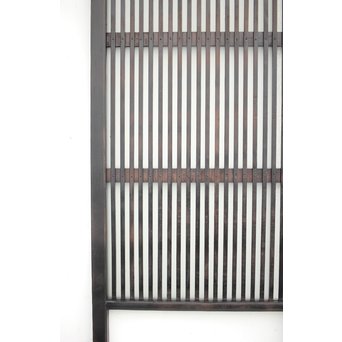 背面ガラス 黒格子戸 4枚1組　L1026 