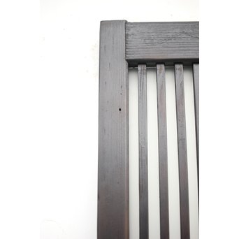 背面ガラス 黒格子戸 4枚1組　L1026 