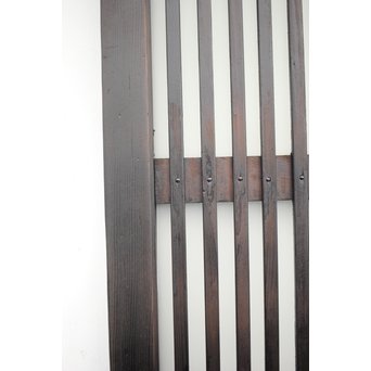 背面ガラス 黒格子戸 4枚1組　L1026 