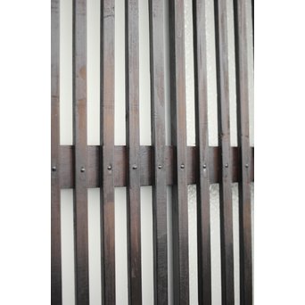 背面ガラス 黒格子戸 4枚1組　L1026 